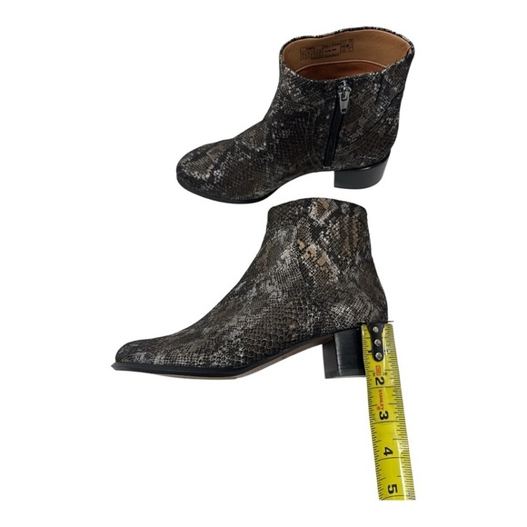 Vionic Kamryn Pewter Boa Brown Snakeskin Ankle Boots Booties Size 6 - Picture 9 of 11